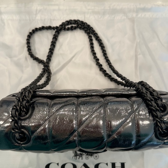 NWOT Coach- Tabby 26 Quilted Shoulder Bag- Anthracite/Pewter - Picture 2 of 3